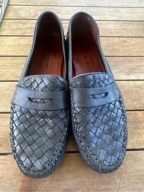Robert Zur Petra Woven Leather Driving Loafers 8